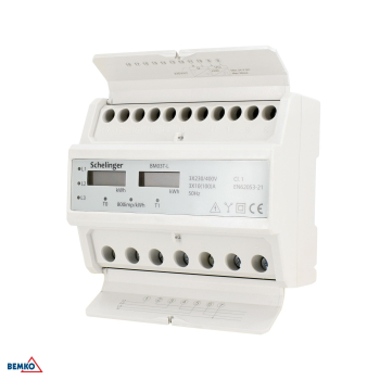 Schelinger Stromzähler 3-Phasen 10(100)A elektronisch IP51 Energiezähler Zweitarif A30-BM03T-L