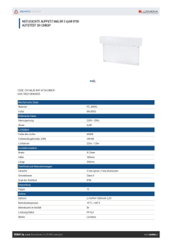 Luxmena LED Notleuchte Maler 2 Aufputz Autotest IP20 Fluchtwegleuchte 3H CNBOP