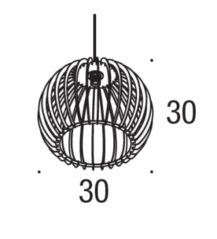 Hängeleuchte Chino 30 Nordlux aus Holz E27 Pendelleuchte IP20