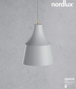 Preview: Pendelleuchte Grace 25 Pendant Grey Nordlux Pendel E27 grau Ø25