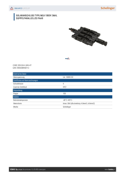 Schelinger Solaranschluss TYPU MC4 1000V DC 2x doppelparallelles Paar E09-SC4-1,0KV-4T