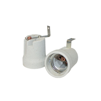 Bemko E27 Fassung Keramik mit Griff L und VDE E15-E27-F519L