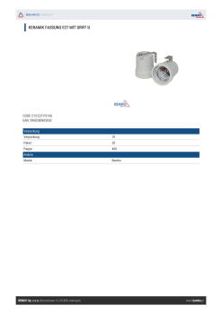 Preview: Bemko GU10 Fassung Keramik mit Griff U E15-E27-F519U VDE
