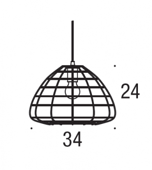 Preview: Metallpendelleuchte ESK Nordlux schwarz E27 Deckenbeleuchtung