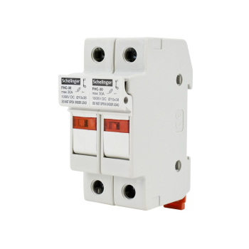 Schelinger Sicherungshalter 2-Polig Fuse Base für Einsätze 10x38 1000V DC max. 32A