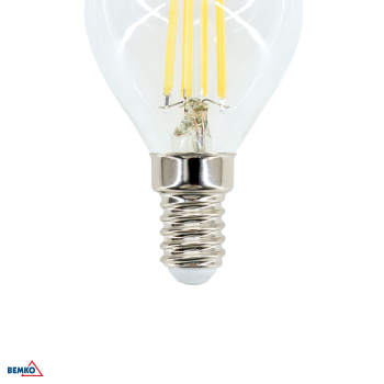 Bemko LED Lampe E14 G45 4000K 6W 750Lm 320° Filament LEDs