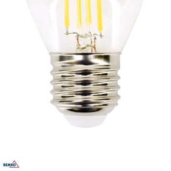 Preview: Bemko LED Lampe E27 G45 4000K 6W 750Lm 320° Filament D86-FLB-E27-G45-060-4K