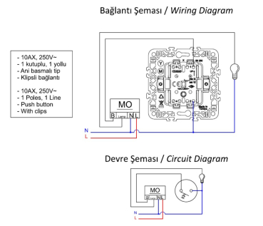 Taster Visage Gunsan dunkelsilber Taste mit Lichtsymbol