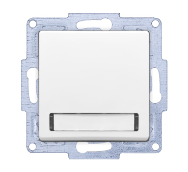 Gunsan Klingeltaster mit Namensschild in Farbe Weiß