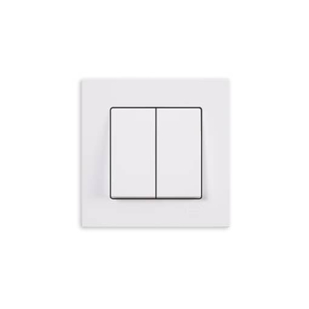 Gunsan Eqona 2-fach Schalter Ein-/Ausschalter Weiss UP 01401100100103
