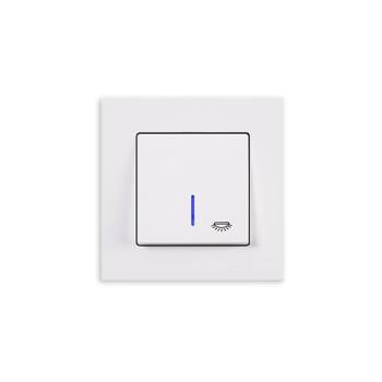 Gunsan Eqona Taster Licht mit Beleuchtung Weiss UP 01401100200106