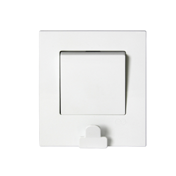 Gunsan Eqona Schalter mit Notizklemme Weiss UP 01401103100101