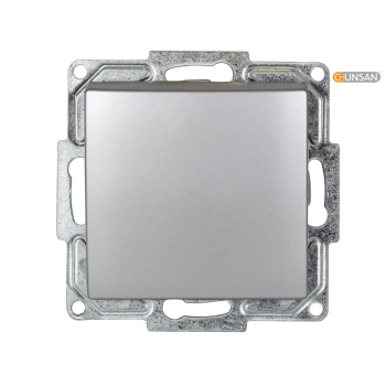 Gunsan Visage + MODERNA Schalter Ein-/Ausschalter Lichtschalter Unterputz Silber