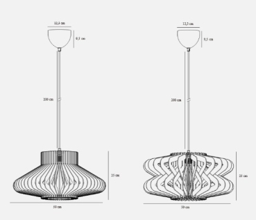 Holzleuchte Manago Ø50 Nordlux braun Pendelleuchte 2512353014 - Zwei Designs in einem