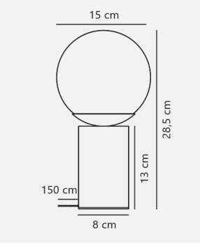 Preview: Nordlux Lilly Marble Tischlampe Braun echter Marmor E14 Tischleuchte 2213575018