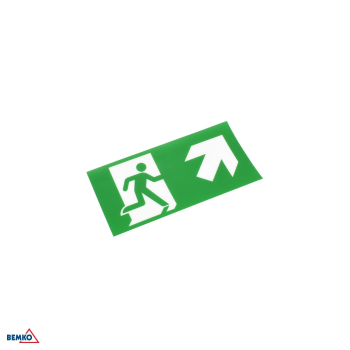 Piktogramm für MALER 2 Notleuchte - diagonal Pfeil nach oben rechts C91-MLR2-PKT-OUR