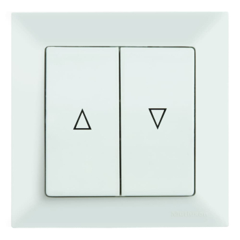 Candela Jalousietaster Mutlusan Taster Rolladentaster weiss mit 2 Wippen