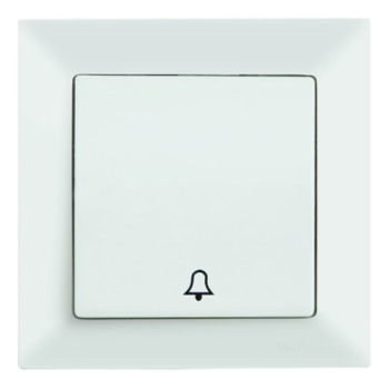 Candela Taster Glocke Klingeltaster Schalter Mutlusan Unterputz weiss