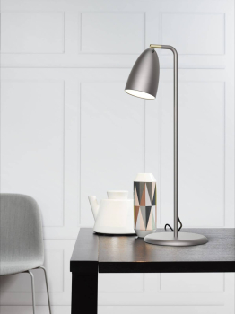 Preview: Tischleuchte Nexus 10 Nordlux Stahl gebürstet Tischlampe 77285032 ohne Leuchtmittel