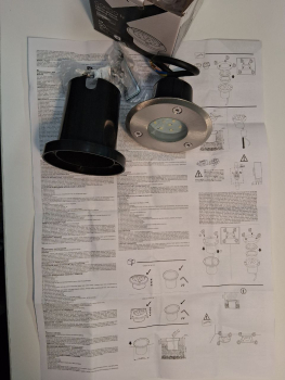 Preview: LED Bodeneinbauleuchte GORDO N 1W CW-O-SR SMD LEDs rund Edelstahl kaltweiß 18193