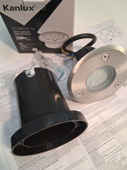 Preview: LED Bodeneinbauleuchte GORDO N 1W CW-O-SR SMD LEDs rund Edelstahl kaltweiß 18193