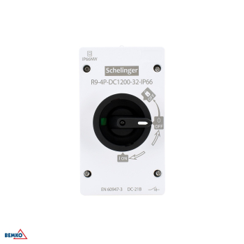 Preview: Schelinger Photovoltaik Schalter-Trenner PV 4P 1200VDC 32A 8kV IP66 A11-R9-4P-DC1200-32-IP66
