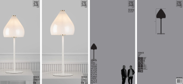 Preview: Tischleuchte Nordlux SENCE Table White weiss Tischlampe 46125001 Design for the People