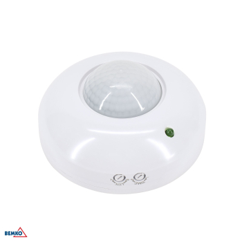 Bemko Bewegungsmelder 1200/300W 360° IP20 Aufputz IR weiss B50-SES05WH