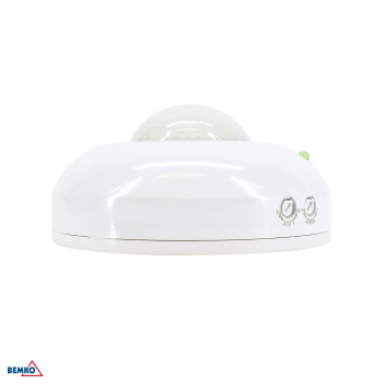 Preview: Bemko Bewegungsmelder 1200/300W 360° IP20 Aufputz IR weiss B50-SES05WH