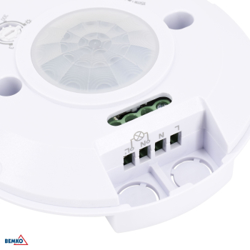 Bemko Präsenzmelder 360° IP20 Aufputz IR Bewegungsmelder weiss B50-SES05WH-A