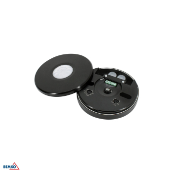 Preview: Bemko Bewegungsmelder 360° IP65 Aufputz PIR Sensor schwarz, LED geeignet, B50-SES06BL