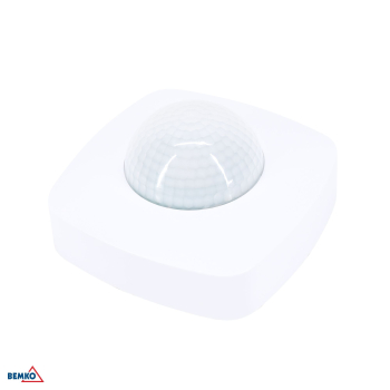 Bemko Bewegungsmelder 360° IP20 Aufputz IR PIR Sensor weiss B50-SES07WH - LED geeignet