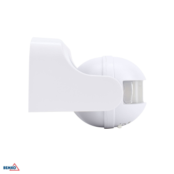 Preview: Bemko Bewegungsmelder 180° IP44 1200/600W Aufputz IR weiß B50-SES09WH