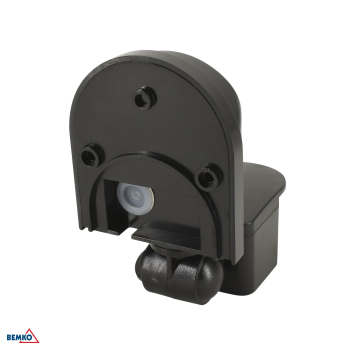Preview: Bemko Bewegungsmelder 180° IP44 1200/600W Aufputz IR schwarz B50-SES10BL