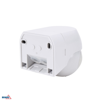 Preview: Bemko Bewegungsmelder 180° IP44 1200/600W Aufputz IR weiß B50-SES12WH-A