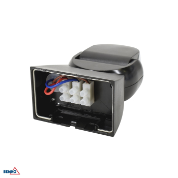 Preview: Bemko Bewegungsmelder 180° IP65 1200/300W Aufputz IR schwarz B50-SES15BL