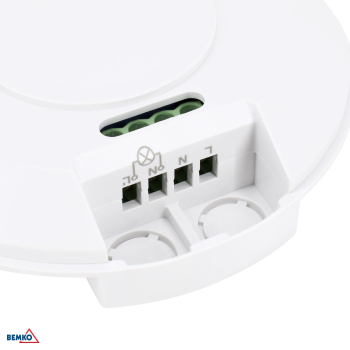 Bemko Mikrowellensensor Bewegungsmelder 800/300W 360° IP20 Aufputz IR weiss B52-SES60WH-A