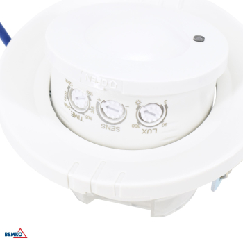 Bemko Mikrowellensensor Bewegungsmelder 1200/300W 360° IP20 Unterputz IR weiss B52-SES64WH