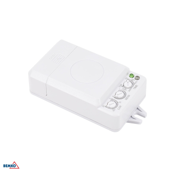 Bemko Mikrowellen Bewegungsmelder 360° 24VDC 500W IP20 B52-SES73WH-24VDC