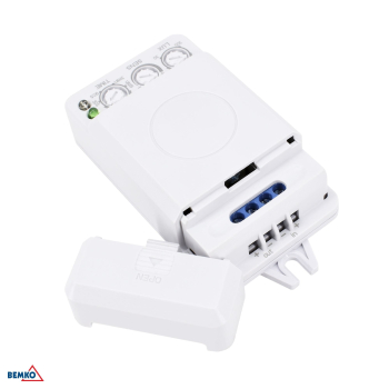 Preview: Bemko Mikrowellen Bewegungsmelder 360° 24VDC 500W IP20 B52-SES73WH-24VDC