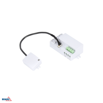 Bemko Mikrowellen Bewegungsmelder mit Sonde 360° 1200/300W IP20 B51-SES75WH