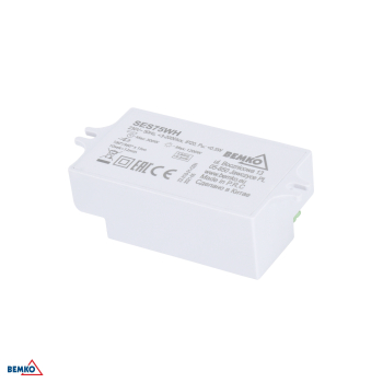 Bemko Mikrowellen Bewegungsmelder mit Sonde 360° 1200/300W IP20 B51-SES75WH