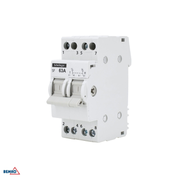 Schelinger Wahlschalter - Modularer Umschalter I-0-II 1-0-2 63A 2-polig A11-SF-2P-063