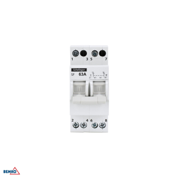 Preview: Schelinger Wahlschalter - Modularer Umschalter I-0-II 1-0-2 63A 2-polig A11-SF-2P-063