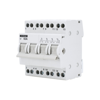 Schelinger Wahlschalter 63A 4-polig - Modularer Umschalter I-0-II 1-0-2 A11-SF-4P-063