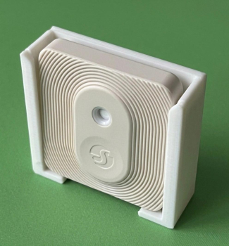 SOIXX Wandhalter für Shelly BLU H&T ZB - Zigbee Temperatur- Feuchtigkeitssensor Weiß Halter SHW-BHTW-058