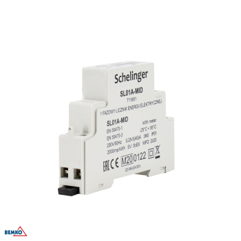 Schelinger Energiezähler 1-Phasen MID 45A Stromzähler elektronisch A31-SL01A-MID