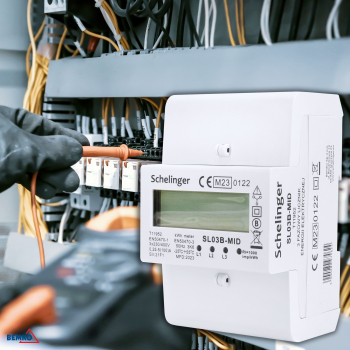 Schelinger Stromzähler 3-Phasen MID 100A Energiezähler elektronisch A31-SL03B-MID