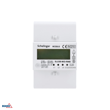 Preview: Schelinger Stromzähler 3-Phasen MID MODBUS 100A elektronisch A31-SL03B-MID-RMB