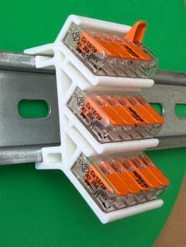 SOIXX Hutschienenhalter XWD für WAGO 221-415 DIN Rail 35mm Hutschiene Halter Weiß XWD-21W35-065